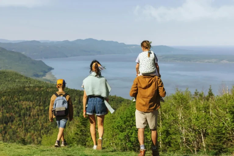 Family on a hike - Club Med Quebec Charlevoix